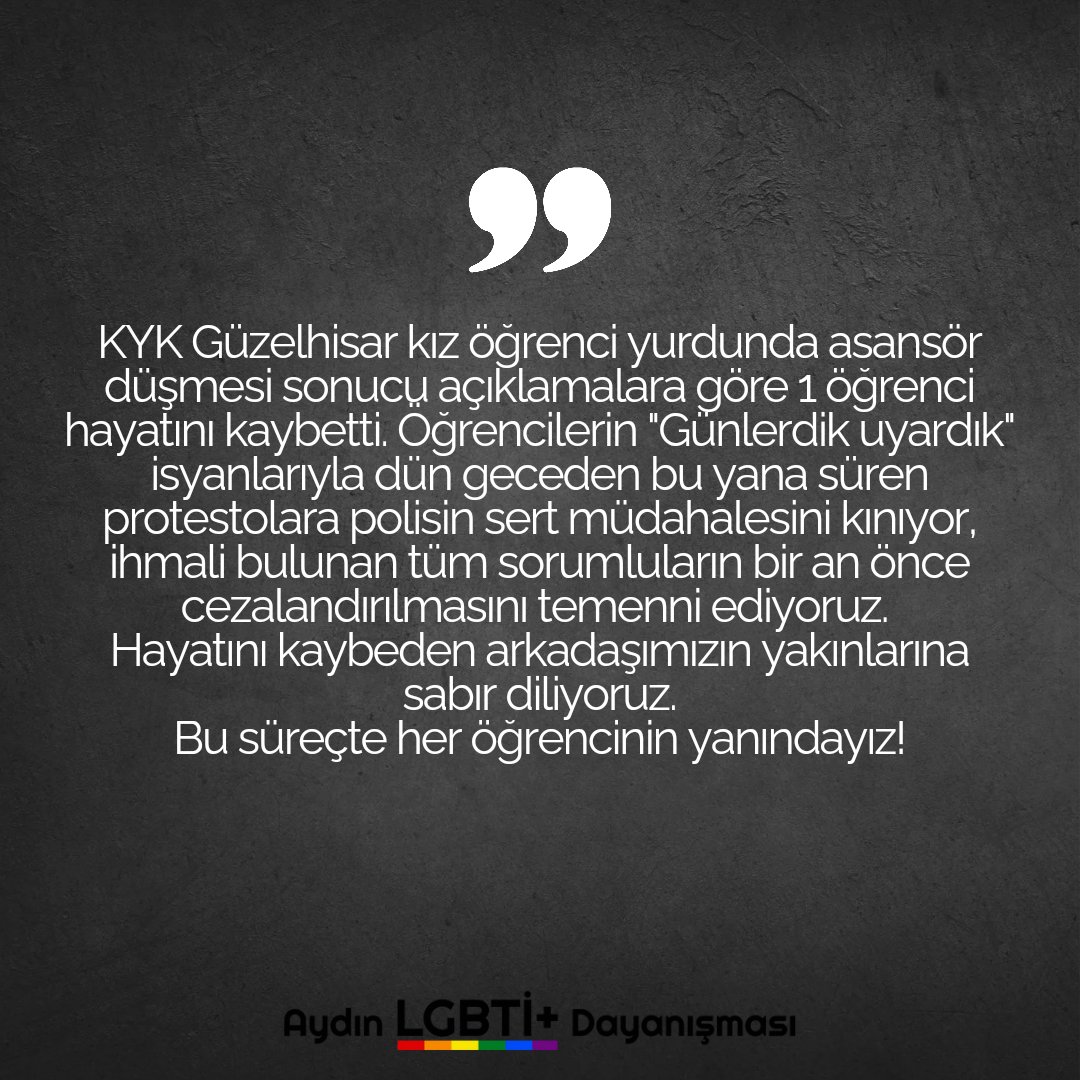 Aydın LGBTİ+ Dayanışması (@aydinlgbti) on Twitter photo 