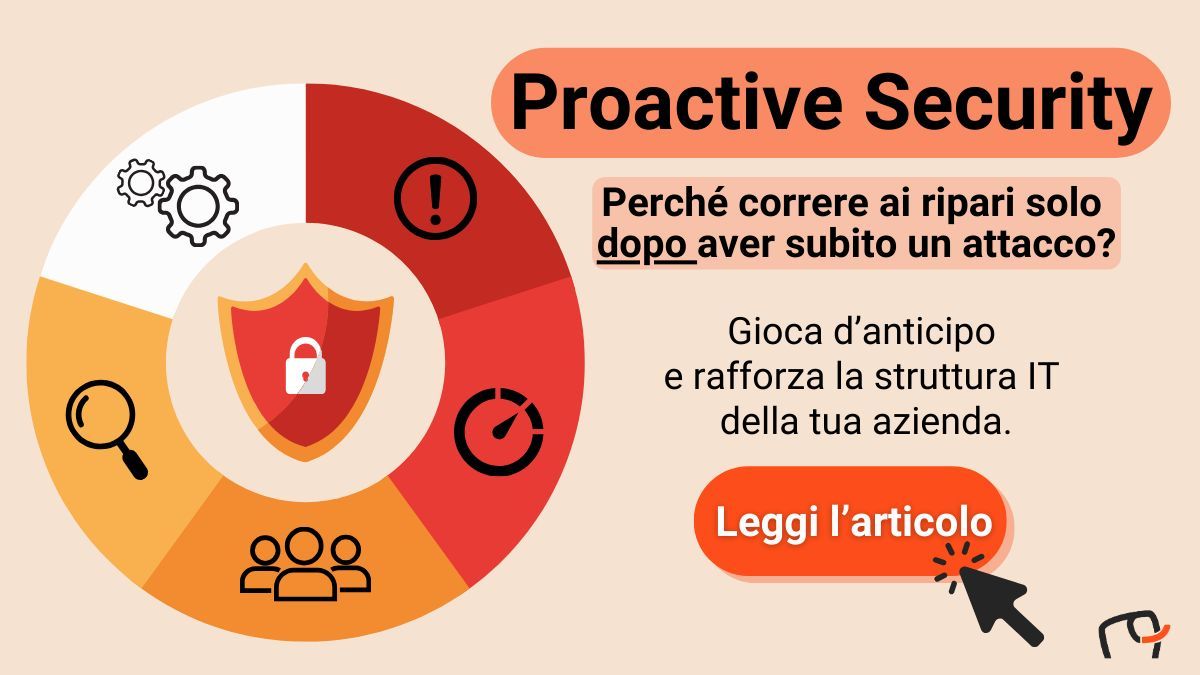 Ottobre è il #CyberSecMonth! Come #Sinthera proponiamo un approccio proattivo alla #sicurezzaIT, per giocare d'anticipo e agire prima che avvengano gli attacchi. Scopri di più sulla #ProactiveSecurity ➡️ bit.ly/3Qdouot #KeepMovingForward #Cybersecurity <a href="/CyberSecMonth/">Cyber Security Month</a>