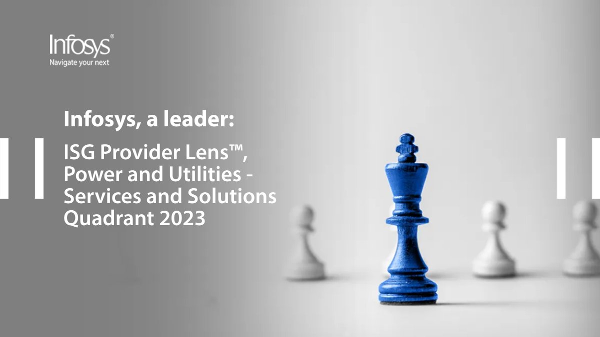 Infosys is recognized as a leader in #iBPMS, next-gen IT services, #GridModernization, asset management, and CIS #CX services by ISG Provider Lens™. Read the report. infy.com/3s5RPJA #IRA2022 #IIJA2021 #NavigateYourNext
