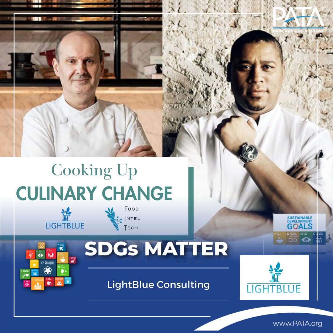 PATA_HQ's tweet image. Two talented chefs are spicing up their culinary art with #LightBlueConsulting&apos;s Food Intel Tech. 🍳🌿

&quot;We learned that food waste is not an option. There are ways to prevent &amp;amp; minimise, and #FITTech has made it easy&quot;

Celebrate the change! pata.org/blog/internati…

#SDGsMatter