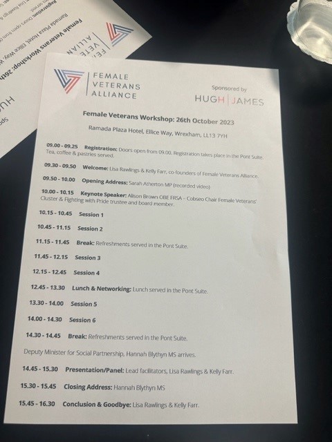 Francesca Bamsey, Hannah Baker &amp; Alena Zavarin are at the Female Veteran Alliance workshop in Wrexham today - ready to facilitate discussions with female veterans about Veterans &amp; the Law and Finance and Debt #FVA23 #HearOurVoice