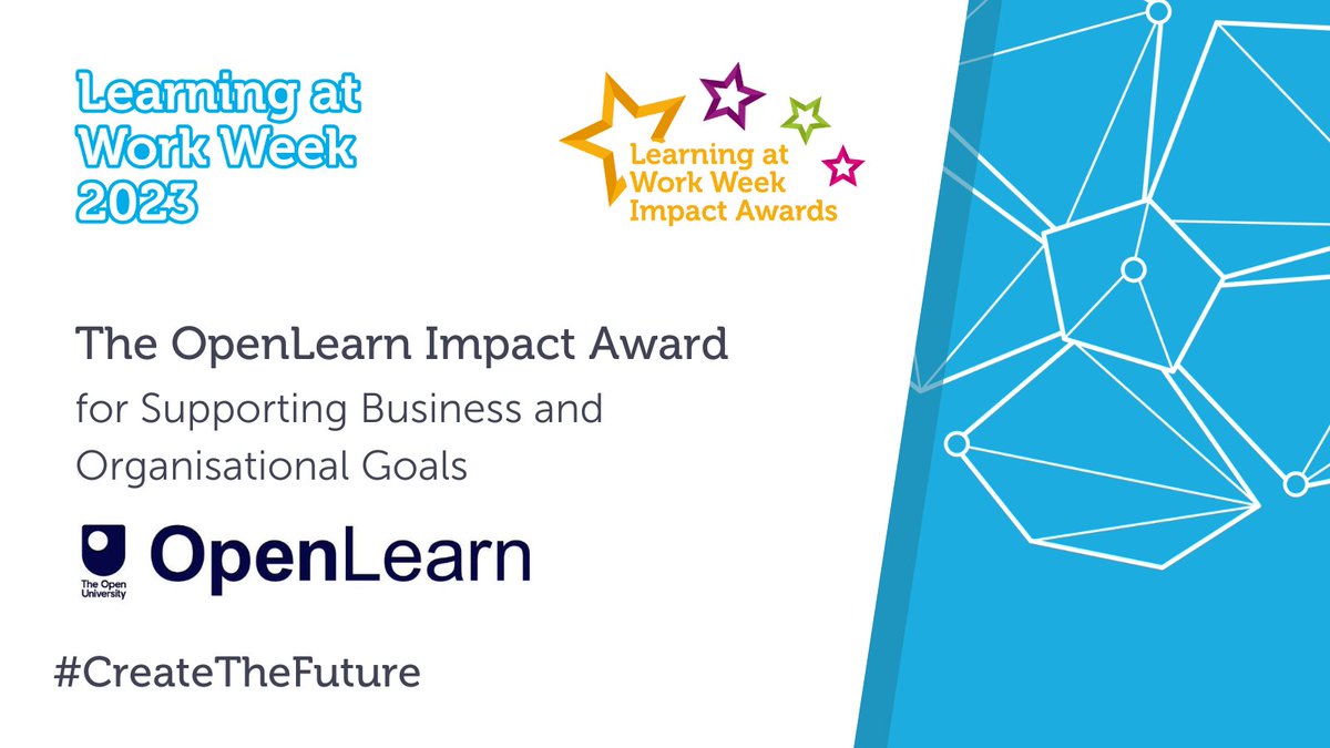 Commended goes to Transglobal Express @transglobalexpr in the OpenLearn @FreeOULearning Impact Award for Supporting Business and Organisational Goals. Congratulations! bit.ly/3s4bGJ6

#LearningatWorkWeek #LaWWeekImpactAwards