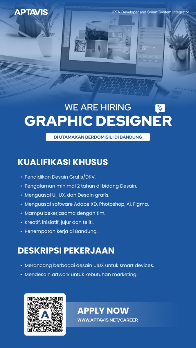Loker graphic designer di Bandung:
#loker #lowongan #lowongankerja #lokerdiBandung