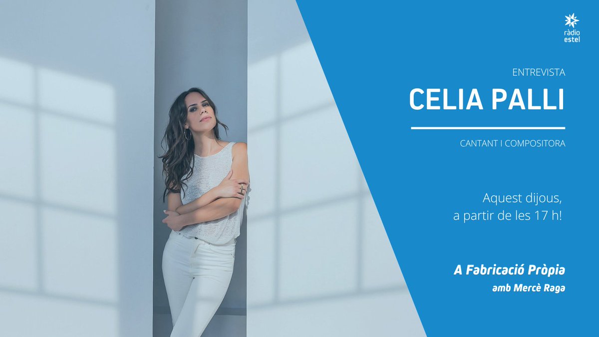 Aquest dijous, <a href="/CeliaPalli/">Celia Palli</a> al <a href="/FabPropiaEstel/">Fabricació Pròpia</a>! 💥

➡️ Conversem amb la cantant, que apareix a les bandes sonores de <a href="/lacorrientefilm/">La Corriente</a> o #CitesBarcelona.

📡 radioestel.cat