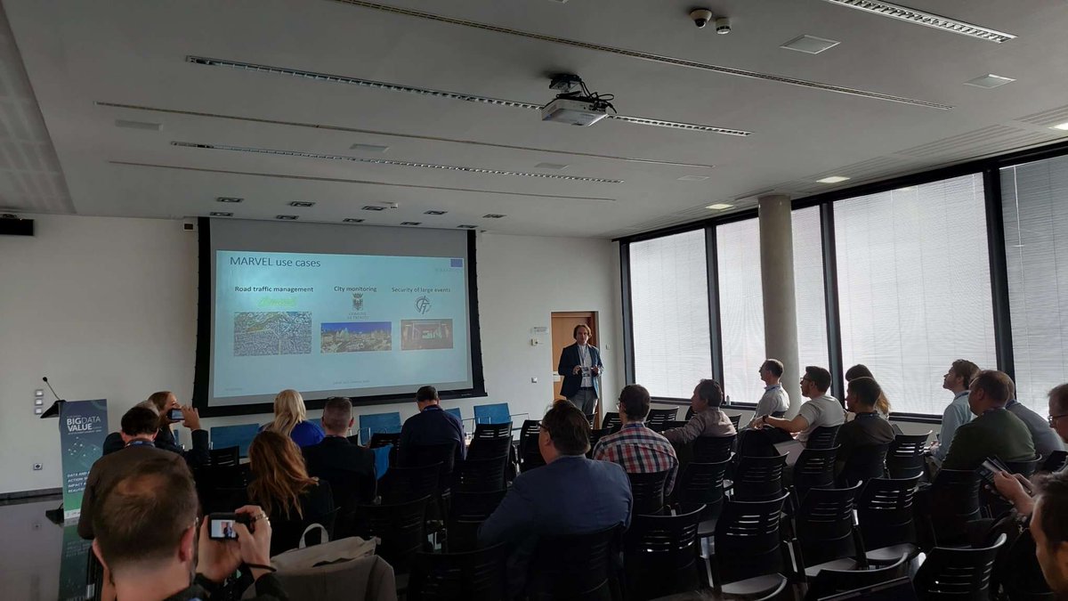 MARVELprojecteu's tweet photo. Dr. Nikola Simic from the University of Novi Sad takes the stage to spotlight the scientific and technical #achievements of the #MARVELProject. #HappeningNow at the #EBDFV23 #MARVELFinalEvent https://t.co/DLbYONYayA
