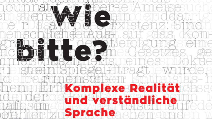 Nächste Woche findet die Podiumsdiskussion „Wie bitte? - Komplexe Realität und verständliche Sprache“ in Zusammenarbeit mit unseren Kolleg:innen vom @izeus_berlin im Rahmen der @BerlinSciWeek statt! Info: tinyurl.com/365jzdy3