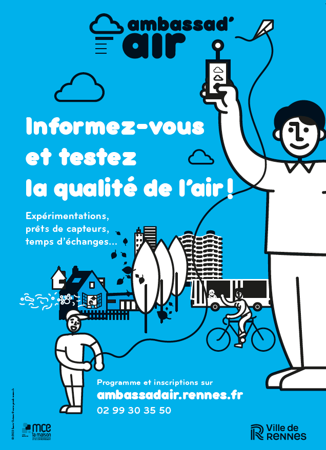 ARS Bretagne (@arsbretagne) on Twitter photo #QualitéAir 🌬️|L'opération Ambassad'Air revient à <a href="/metropolerennes/">Rennes Ville et Métropole</a> pour une 8è édition ! ⬇️
ℹ CO2, radon, particules fines, pollution routière, outils de détections à dispo...
Pour s'inscrire ou en savoir + 👉 mce-info.org/ambassadair
@mcerennes #QualitéAir 🌬️|L'opération Ambassad'Air revient à <a href="/metropolerennes/">Rennes Ville et Métropole</a> pour une 8è édition ! ⬇️
ℹ CO2, radon, particules fines, pollution routière, outils de détections à dispo...
Pour s'inscrire ou en savoir + 👉 mce-info.org/ambassadair
@mcerennes