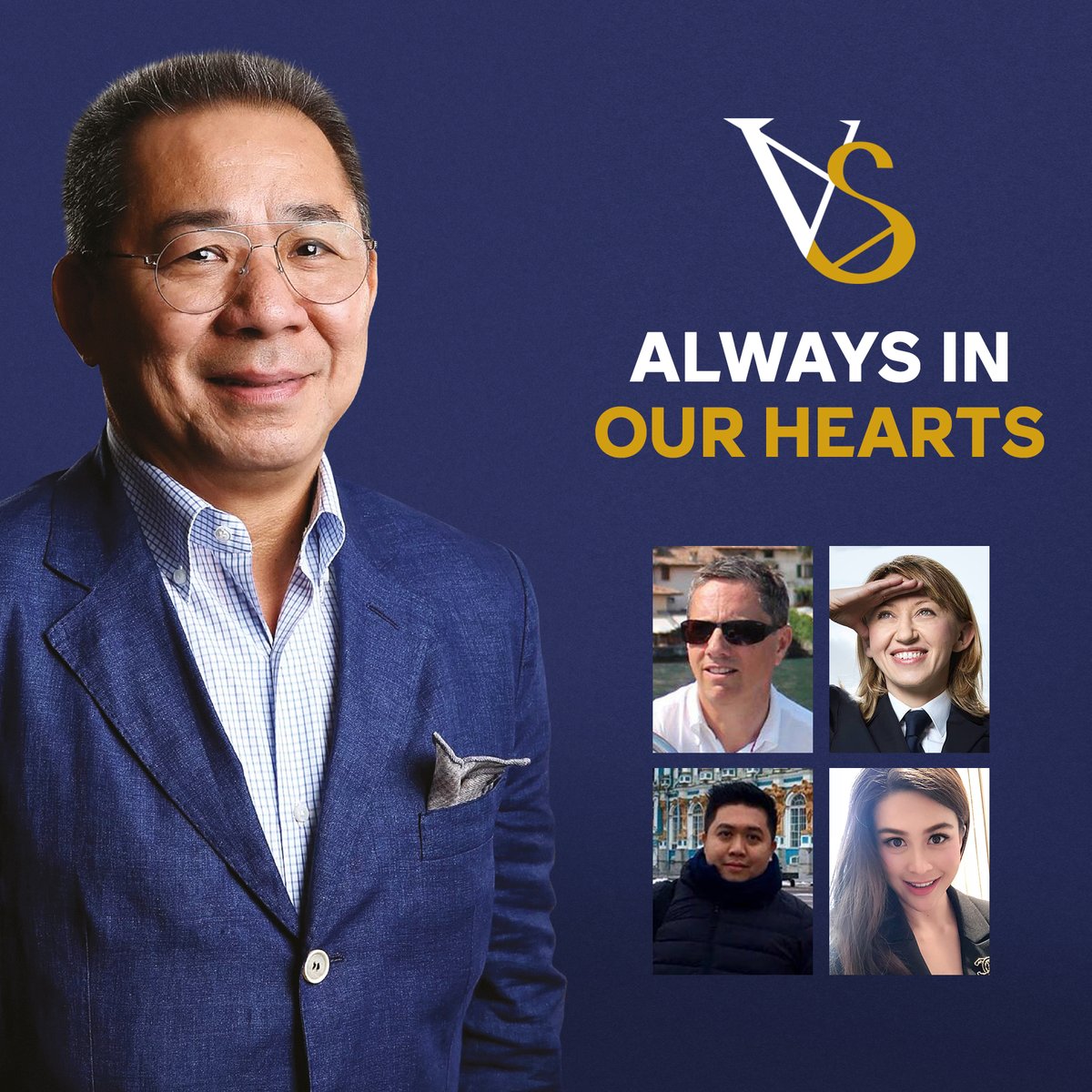 Always in our hearts 💙

Five years after their tragic passing, today we lovingly remember Chairman Vichai Srivaddhanaprabha, Eric Swaffer, Izabela Lechowicz, Nusara Suknamai and Kaveporn Punpare.