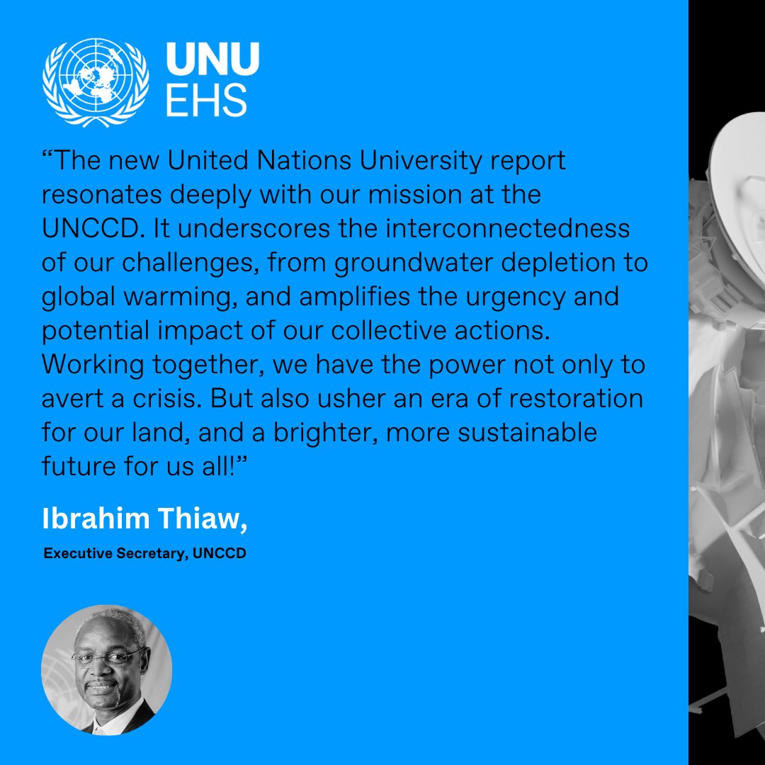 The new @UNUEHSreminds us of the profound interconnectedness of our challenges. 

But, with foresight and change, we CAN craft a brighter, sustainable, and just future! 🌱 Let's pivot before it's too late.

Find out more: interconnectedrisks.org
#UNited4Land #InterconnectedRisks