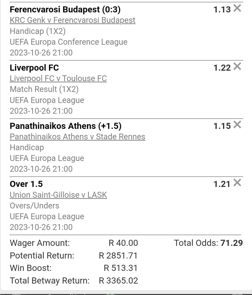 GreenWorldCTM's tweet photo. 70 Odds 
Booking Code X5C059CC1

Stake easy https://t.co/kl4WWZXibS
