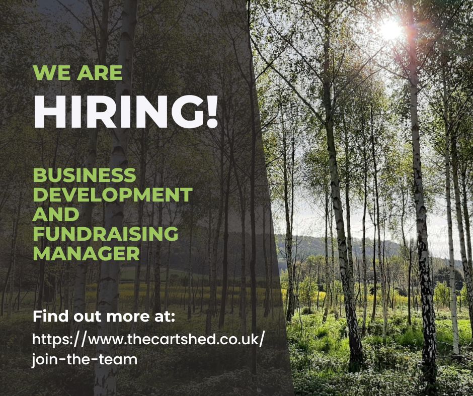 hvoss (@hvoss_hereford) on Twitter photo The Cart Shed is Hiring!
Business Development and Fundraising Manager £35,000 full time position
Find out more here: thecartshed.co.uk/join-the-team
Enquiries about the position to: Katie@thecartshed.co.uk or call Katie on her mobile: 07796 421373
Closing date: Friday 17th November The Cart Shed is Hiring!
Business Development and Fundraising Manager £35,000 full time position
Find out more here: thecartshed.co.uk/join-the-team
Enquiries about the position to: Katie@thecartshed.co.uk or call Katie on her mobile: 07796 421373
Closing date: Friday 17th November