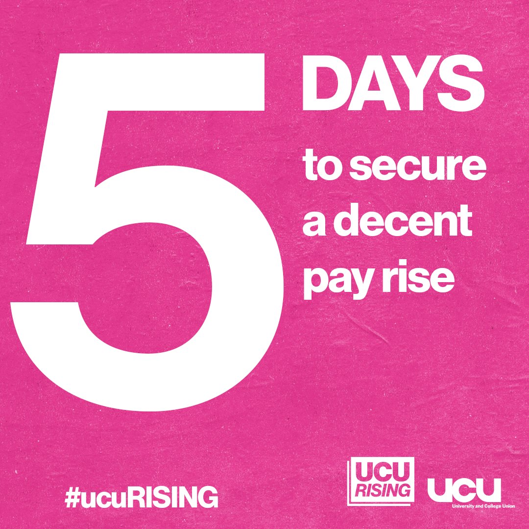Another day closer. One less day to get that important YES vote in the post. Do it. Do it now and send that message to our employers.

#ucuRISING