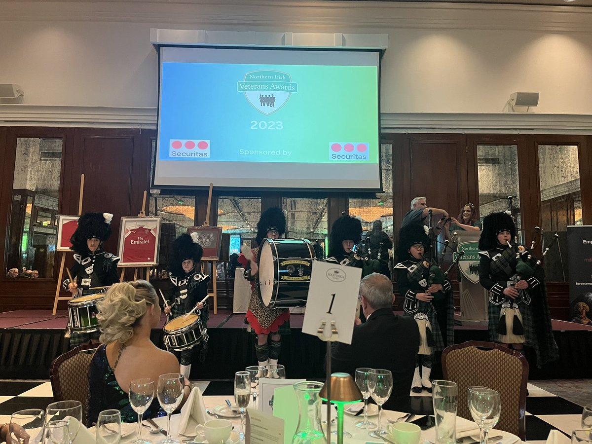 Well that’s a wrap for the 2023 Northern Irish Veterans Awards sponsored by @SecuritasUK 

It was a truly humbling night and to be in a room with so many amazing Veterans and supporters  was just sight to be seen. 

#veteransawards #veteransawardsni #abf #northernireland
