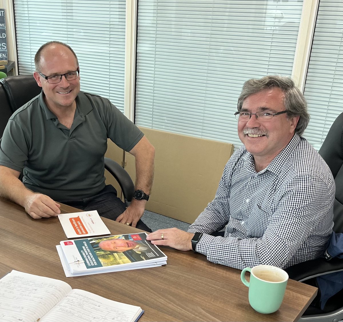 We were thrilled yesterday to welcome the legend that is Mr Paul Harris to the office!  We are delighted that Paul will be doing some work with us now, sharing his incredible knowledge and passion, to support people with a learning disability to access equal healthcare. ❤️🧡💚