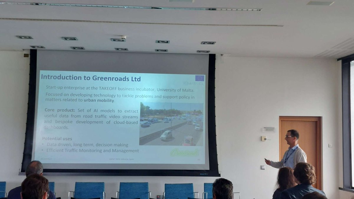 MARVELprojecteu's tweet photo. Prof. Adrian Muscat from Greenroads is next to discuss #SmartCity #UseCases in Malta as part of #MARVELProject. Learn how our project is put into practice! #HappeningNow at the #EBDFV23 #MARVELFinalEvent https://t.co/Ava2FYr5u9