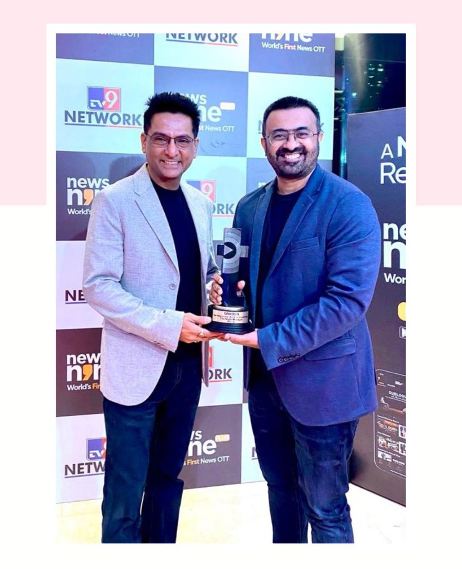 @imrc_rajesh & @sandeep_modi bringing home the award for Best Digital Content - Web Series for #TheNightManager! @banijaygroup @Banijayasia @deepak30000