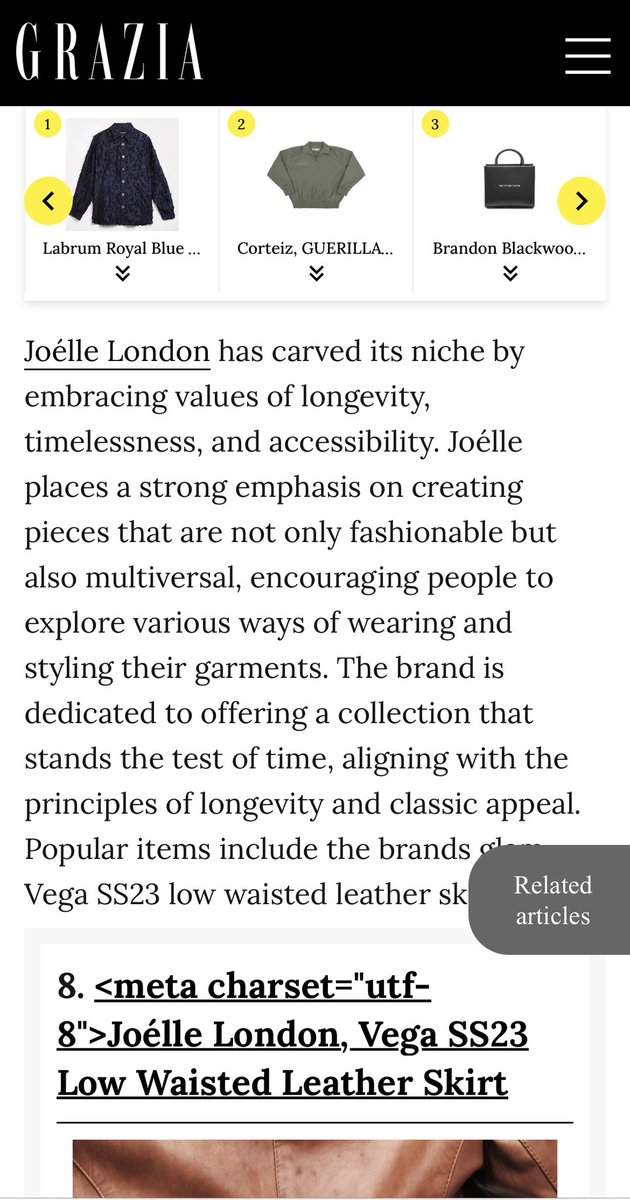 triciajoelle_'s tweet photo. Seeing Joélle featured on Grazia Magazine, extremely grateful😩 https://t.co/F0kRI8W47I