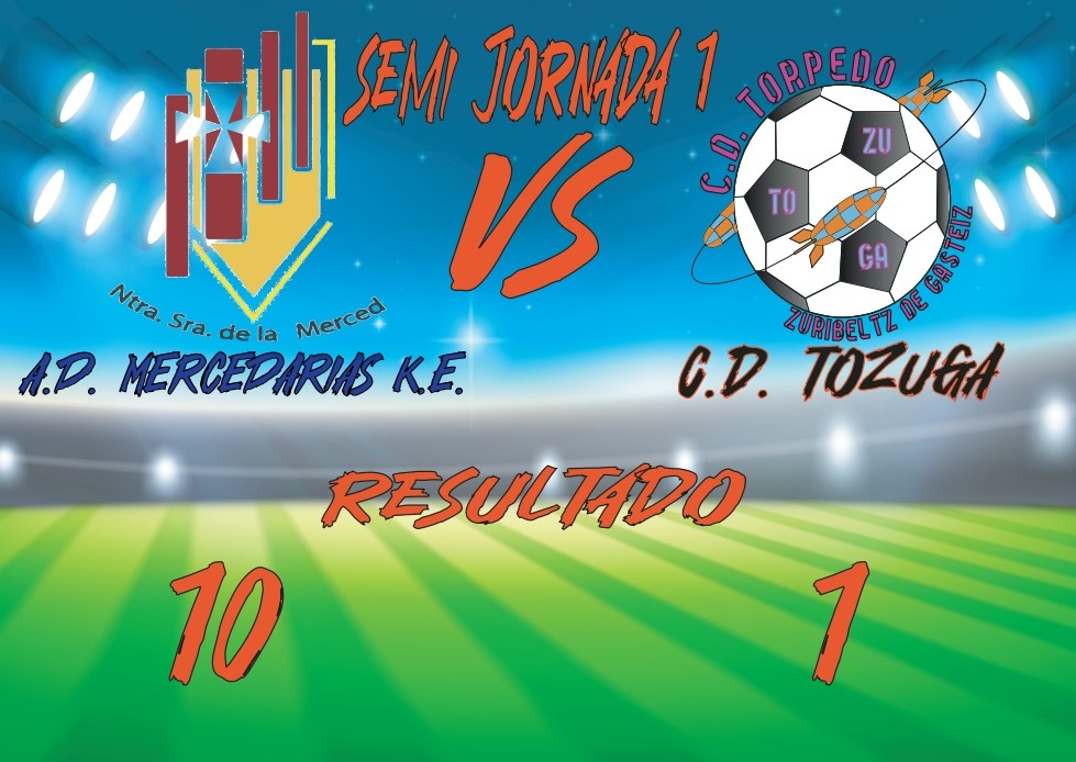 COPA REGIONAL FEMENINO

RESULTADO:
⚽ SEMI JORNADA 1
🎽@kirolmerced 10 - CD TOZUGA 1

#CopaRegionalFemenina, #temporada20232024, #TorpedoFemenino, #Familia, #Orgullo, #Esfuerzo, #Superación
#GoazenTorpedo