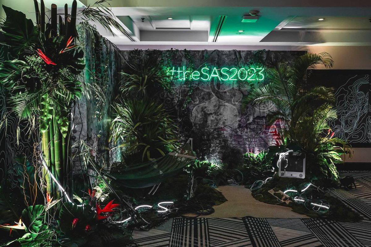 Meanwhile, #theSAS2023 design and visuals are just amazing. Welcome to #cyberjungle