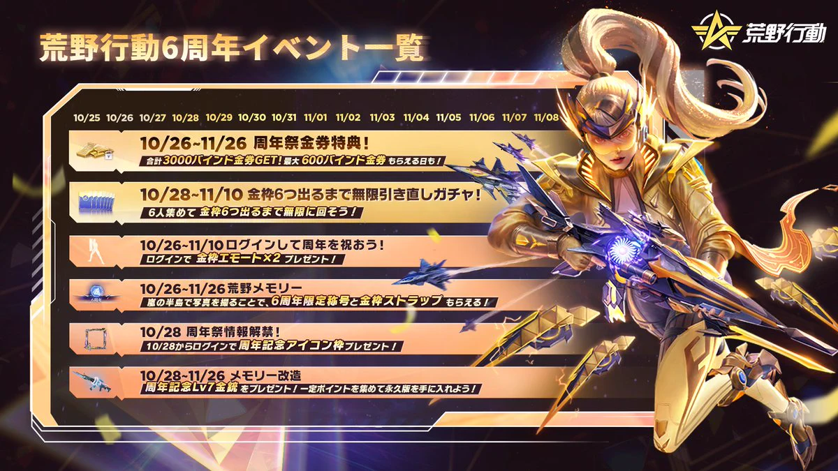 3セット　308z 来場者限定品 荒野行動 6周年イベント 荒野行動-『KNIVES OUT』公式 on X: 