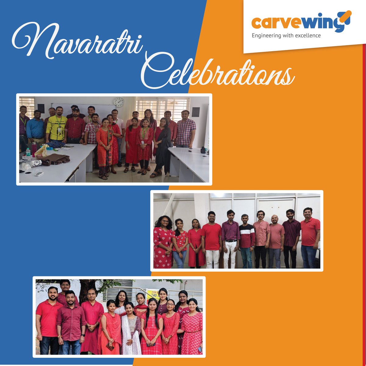 CarvewingS's tweet photo. Navaratri celebrations represented a harmonious fusion of tradition and unity.
#Carvewing #NavaratriCelebration #NavaratriColors #FestiveWorkspace
#CulturalFusion #OfficeVibes #CulturalDiversity https://t.co/RK02w9c6FQ