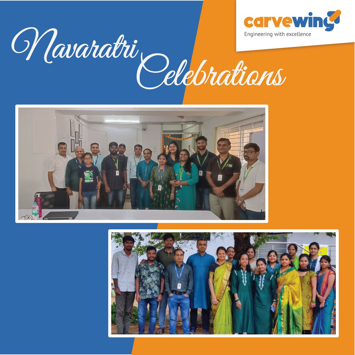 CarvewingS's tweet photo. Navaratri celebrations represented a harmonious fusion of tradition and unity.
#Carvewing #NavaratriCelebration #NavaratriColors #FestiveWorkspace
#CulturalFusion #OfficeVibes #CulturalDiversity https://t.co/RK02w9c6FQ