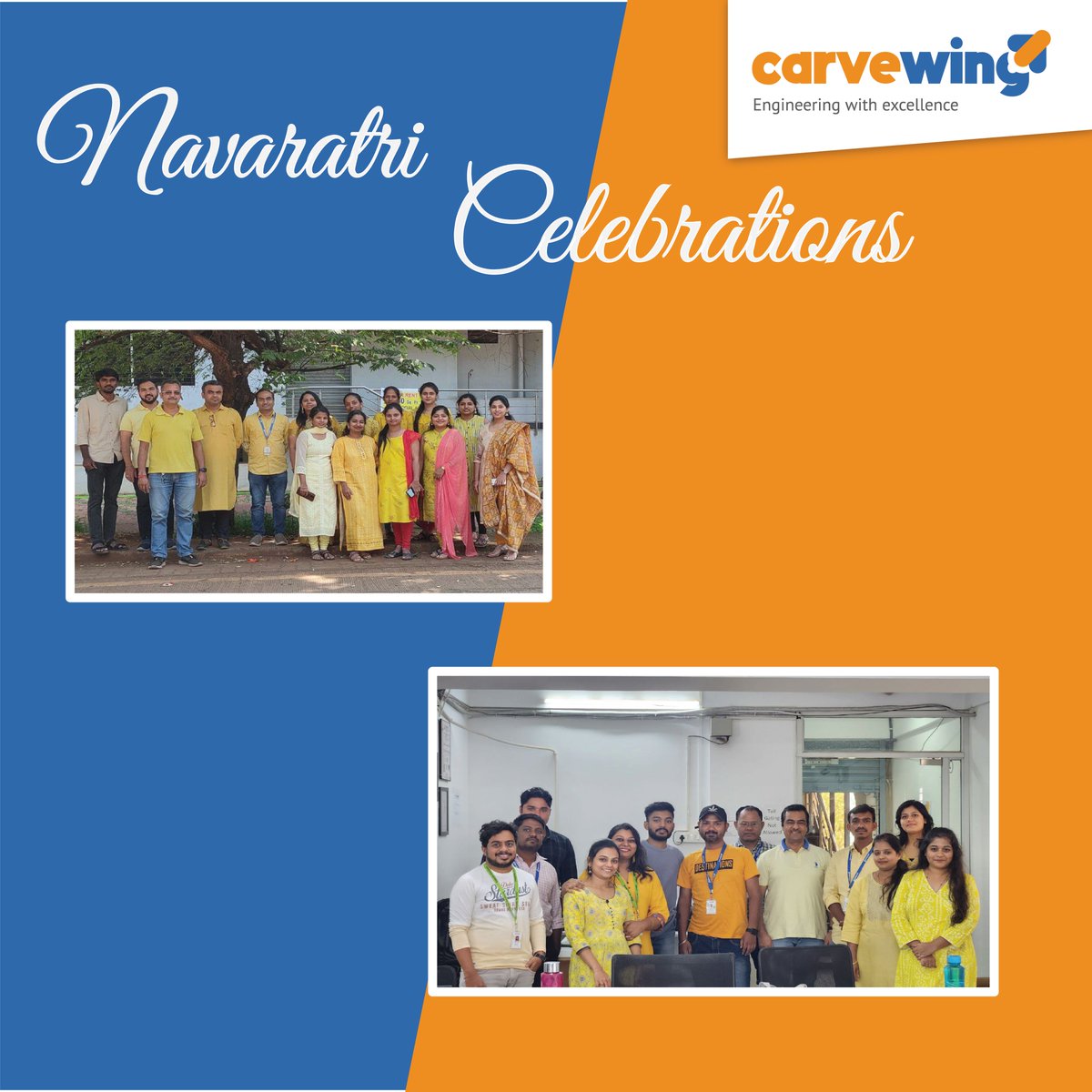 CarvewingS's tweet photo. Navaratri celebrations represented a harmonious fusion of tradition and unity.
#Carvewing #NavaratriCelebration #NavaratriColors #FestiveWorkspace
#CulturalFusion #OfficeVibes #CulturalDiversity https://t.co/RK02w9c6FQ
