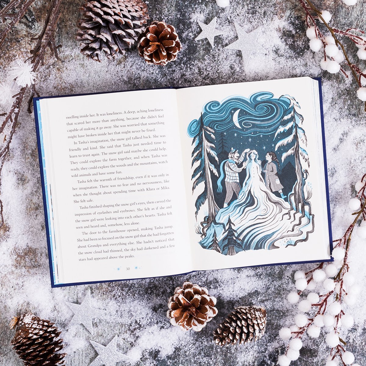 She was made of wishes, starlight, snowfall and magic... ❄ ✨ ❄ Happy Publication Day to #TheSnowGirl by @sophieinspace - stunningly illustrated by @mv_castrillon ❄ A magical adventure of bravery and friendship to warm the whole family's hearts this Christmas... OUT NOW!