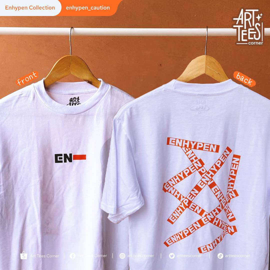 artteescorner's tweet photo. Yup! We heard about Enhypen's comeback in PH next year! 🧡

Swipe 👈🏼 to see our collection you can wear on the "FATE" tour ✨

Message us with the design code to order! 
• enhypen_caution
• enhypen_members
• enhypen_emblem
• enhypen_engene

 #FATE_IN_ASIA #enhypen https://t.co/jXveSh8Yd7