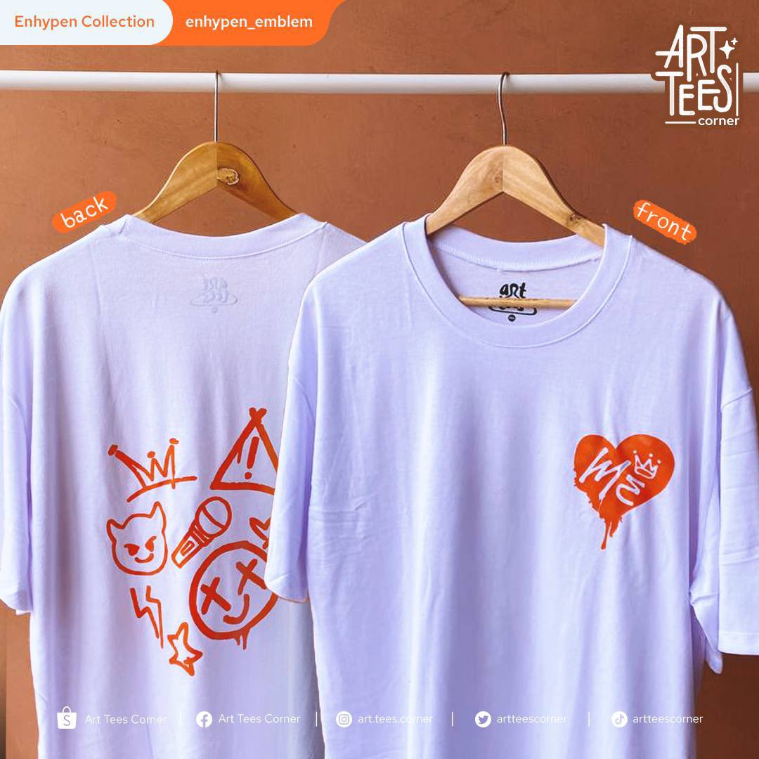 artteescorner's tweet photo. Yup! We heard about Enhypen's comeback in PH next year! 🧡

Swipe 👈🏼 to see our collection you can wear on the "FATE" tour ✨

Message us with the design code to order! 
• enhypen_caution
• enhypen_members
• enhypen_emblem
• enhypen_engene

 #FATE_IN_ASIA #enhypen https://t.co/jXveSh8Yd7