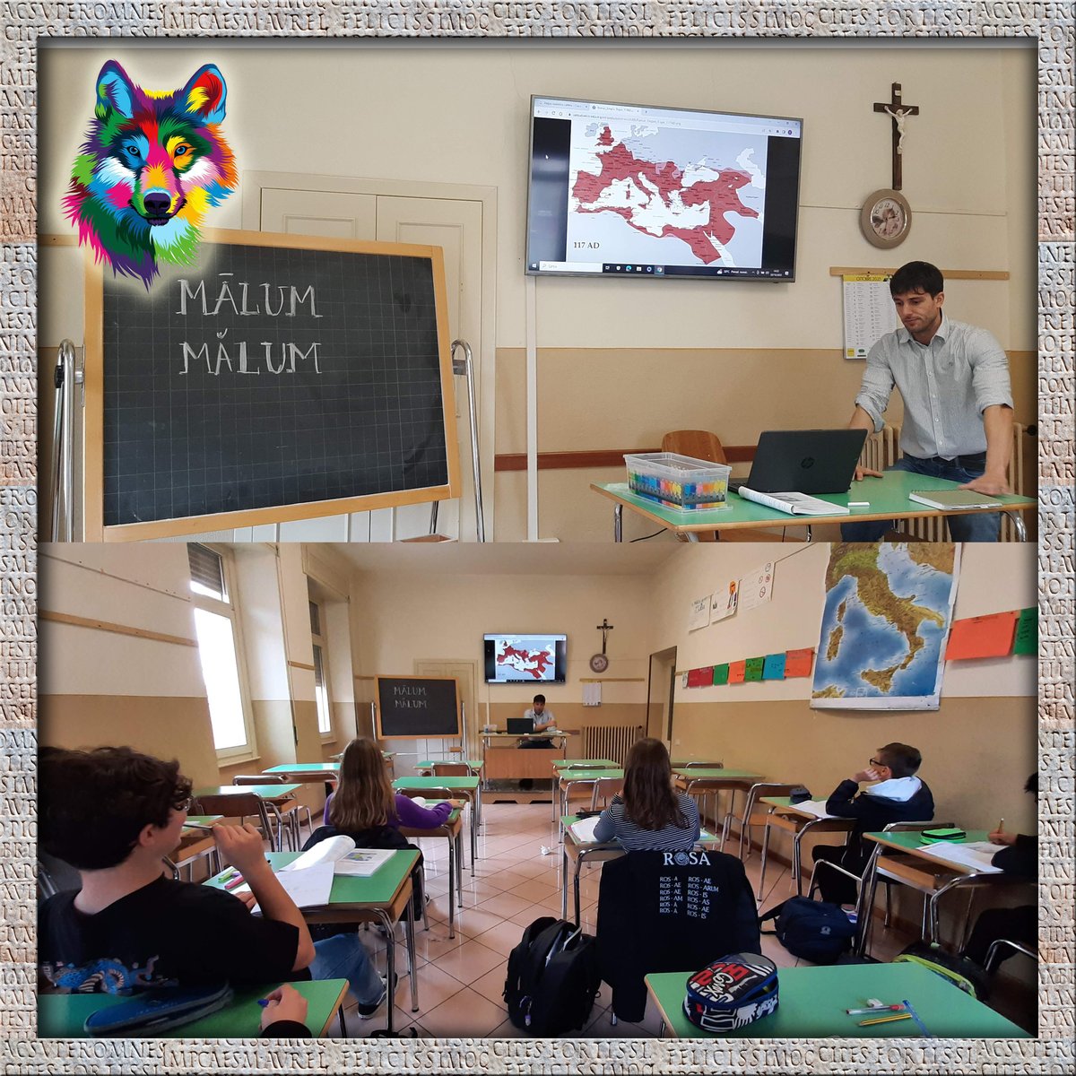 AnnaCaldara's tweet photo. Pronti, partenza, via!
Al via oggi la prima lezione del corso elettivo di latino "Lupus in fabula! Il latino senza paura" con i ragazzi  e le ragazze di terza media PAOLA DI ROSA di Lonato del Garda. https://t.co/wHqcipHvip