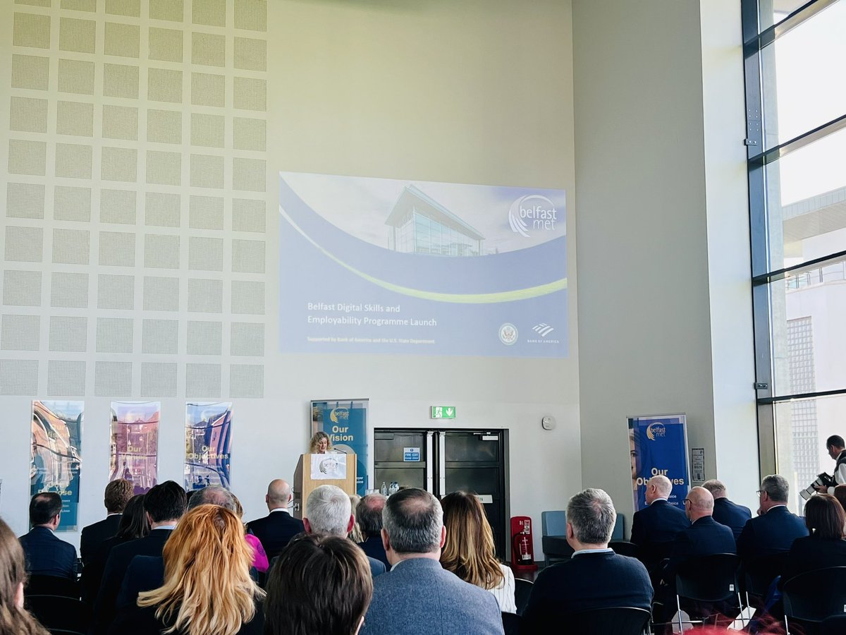 maevemonaghan's tweet photo. I'm on the business circuit today with a fantastic opportunity to speak at #ThriveClub leadership event, thanks @Kmarshall2Kate Now on to @NIChamber to talk about the Future of Work and we're hearing from @moira_doherty1 on 10x and inclusive skills. https://t.co/xg4ZVIHg99