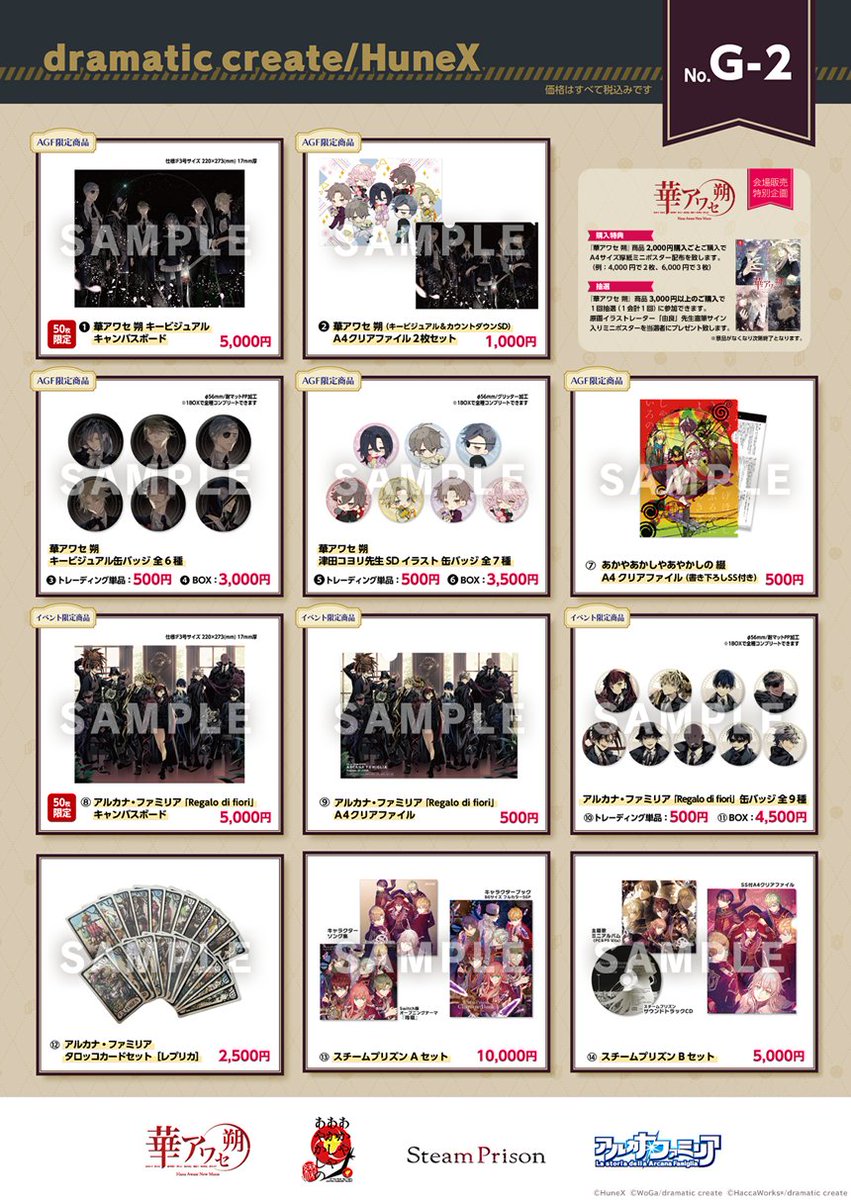 アルカナファミリア キャンバスボード AGF2023 50枚限定