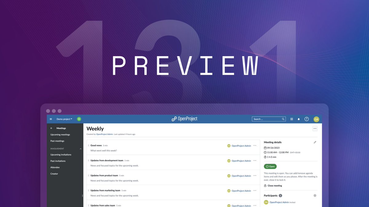 OpenProject | Open Source Project Management tweet media