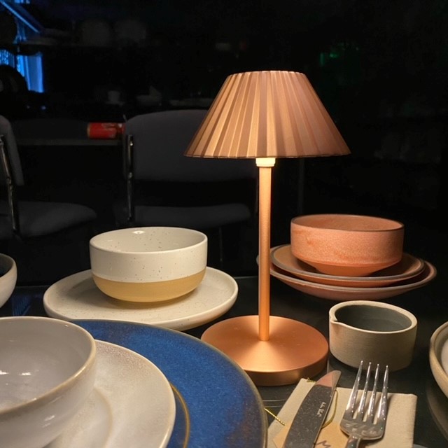 MAC_FoodService's tweet image. The new @UtopiaTableware Illuminate Collection lamp samples have arrived in our showroom! #lamps #lighting #lightsshow #showroom #tableware #tablesetting