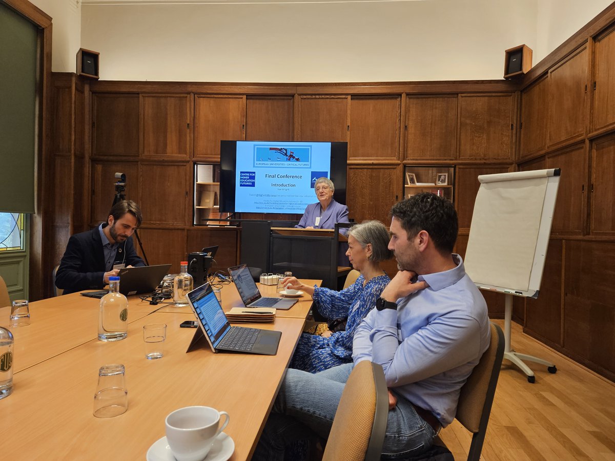 Delighted to have attended the European Universities - Critical Futures Conference at the University Foundation, Brussels. Professor Susan Wright (<a href="/HigherEdFutures/">CHEF</a>) led a powerful discussion and dialogue on higher education issues with colleagues and policy-makers