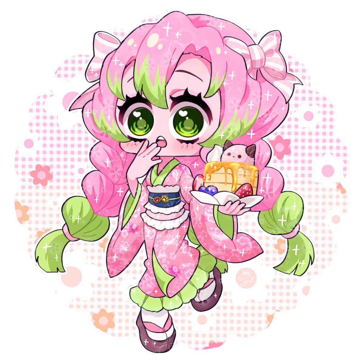 mio_kimetu's tweet photo. 前回のお着物🍡ちゃんも可愛かったけど、今回の🐰🍡ちゃんもめちゃくちゃ可愛いっ😳💖✨ https://t.co/61Yfz1Vi2s