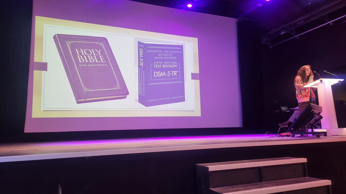 "Fundamentalism doesn't just exist in religion" Caroline Mazel-Carlton draws our attention to the abuse of power  and pathologisation and reductionism inherent in psychiatry #whv23