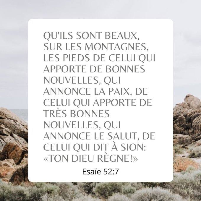 #Esaie #montagnes #paix #ParoledeDieu #versetbiblique #salut #Yahweh