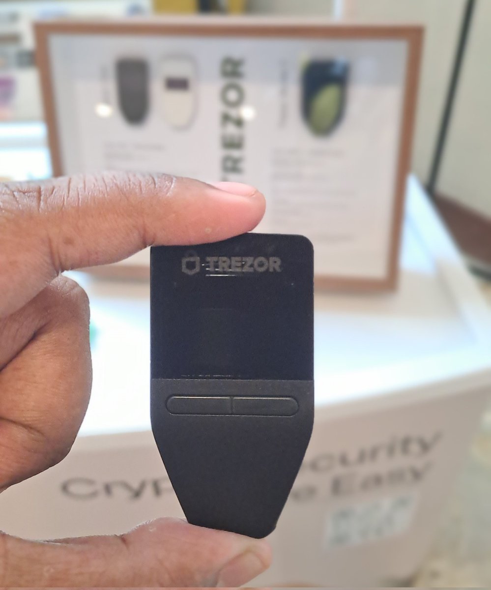 cryptobilis's tweet photo. Unboxing the next gen @Trezor #safe3 at @BitcoinConf_ID. https://t.co/9Oh9Bo1hXI