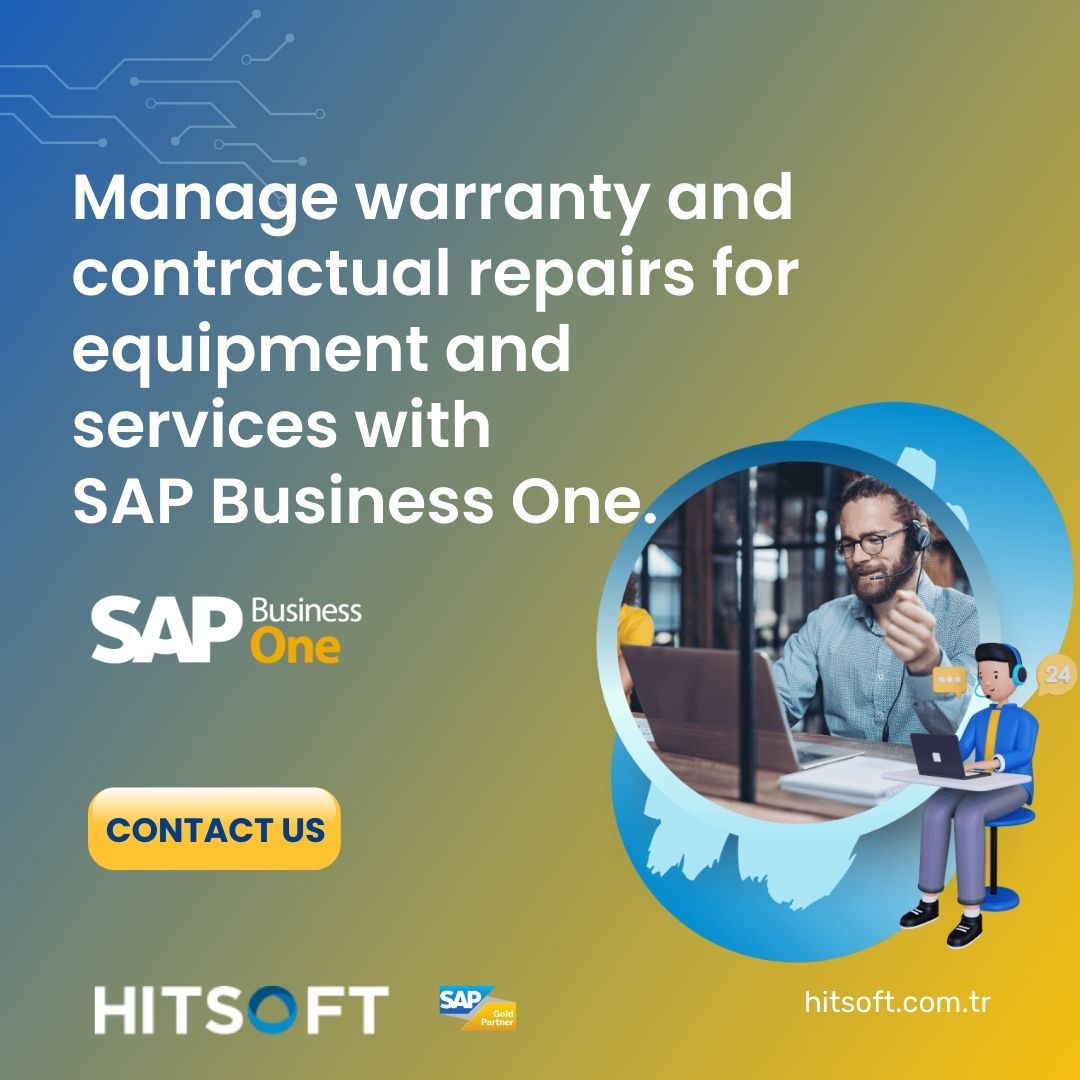 Hitsoft's tweet image. Easily manage all service processes of your company serving medical instruments, electronics, IT and similar related equipment with SAP Business One. ⚙️

For more details contact us: 
hitsoft.com.tr/en/demo-reques…

#Hitsoft #SAPGoldPartner #SAPBusinessOne #SAPERP #AfterSalesService