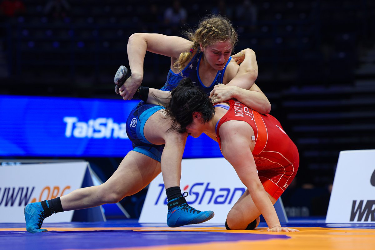 There's not much to talk about regarding Amit ELOR's (USA) opening round match other than she scored a 17 second fall over Tokyo Olympian Zaineb SGHAIER (TUN).

FOLLOW ALONG: uww.org/article/live-b…
