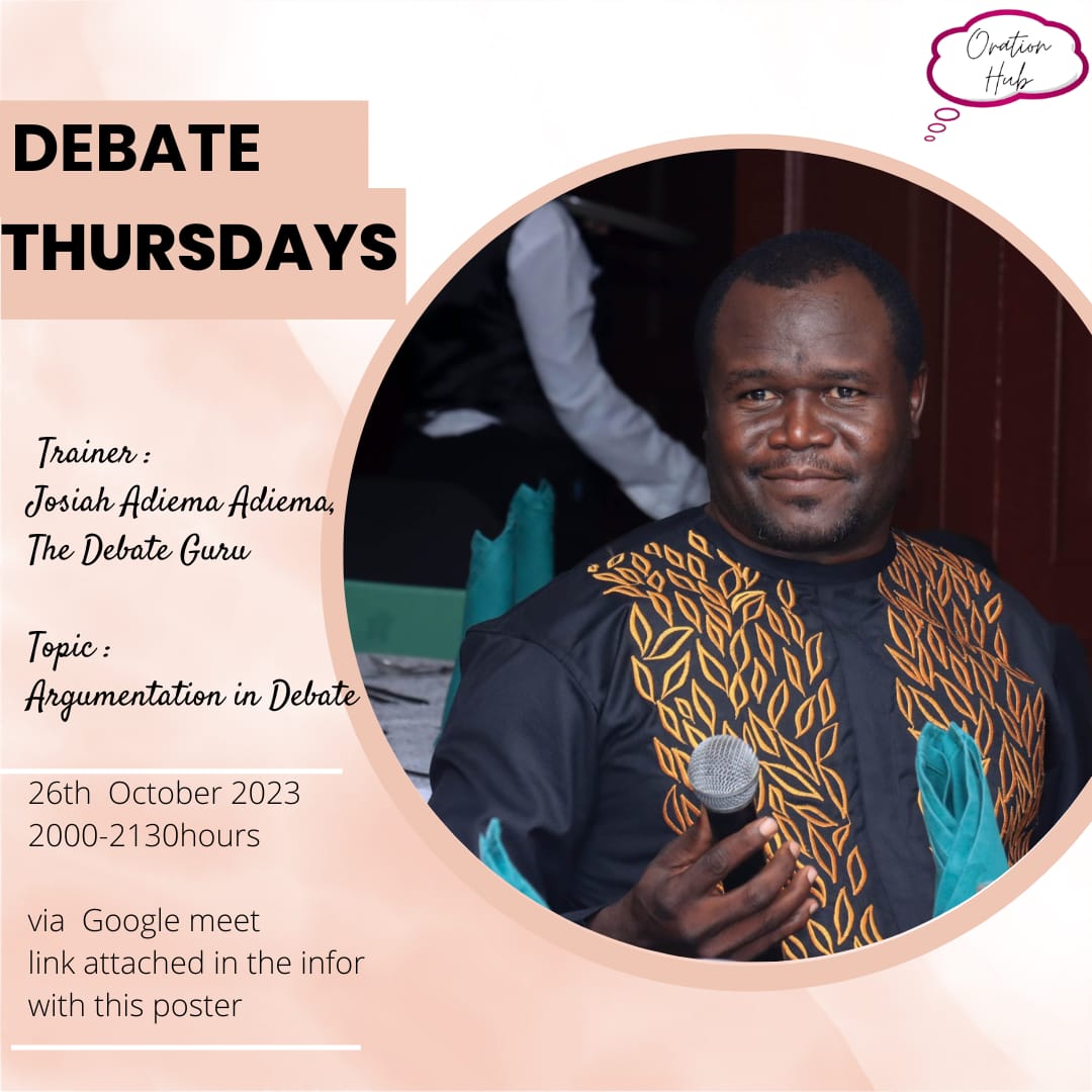 TheDebateGuru's tweet photo. Travelling down memory lane with Oration Hub, Nairobi @OrationHub
Let's argue away.
https://t.co/rEqNVqdnpN
#DebateKE https://t.co/O813qfEEiP