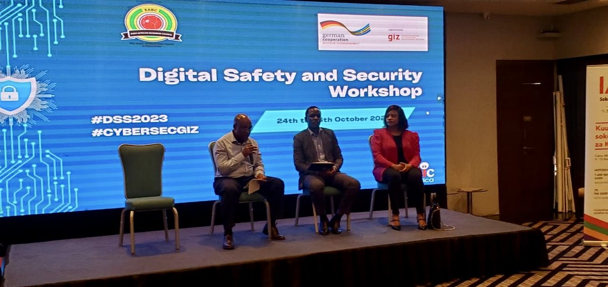 EaCenit's tweet image. Our technical advisor Prof. Anael Sam, participating in the Digital Safety and Security workshop at Dar es Salaam, Tanzania. The workshop aims to equip women, youth &amp;amp; SMEs with fundamental skills to protect their digital presence #CyberSecurity #DSS2023 #Cybersecgiz