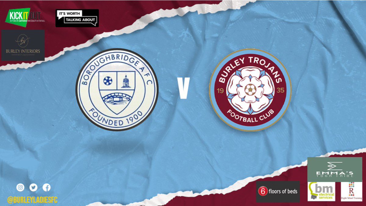 On the road again… 🚙 

🗓️ 29.10.23
🆚  @Official_BAFC ladies 
🏆 <a href="/WRCWFL/">West Riding County Women's Football League</a> 
⏰2pm KO
🏟️ Boroughbridge Sports Ground, YO51 9EA

All support welcome as always. 

#TROGGS 💜💙

<a href="/BTJFC1/">Burley Trojans Juniors</a> <a href="/BurleyTrojansFC/">BurleyTrojansFC</a> <a href="/BurleyCC/">Burley in Wharfedale C C</a>