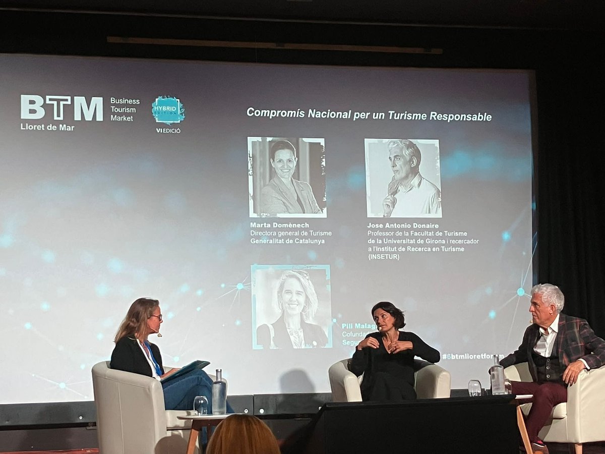 Segundo_Mundo's tweet image. Moments de l entrevista, un regal compartir i conèixer mes a fons el #CompromisNacional #turismeResponsable 
#6btmlloretforum