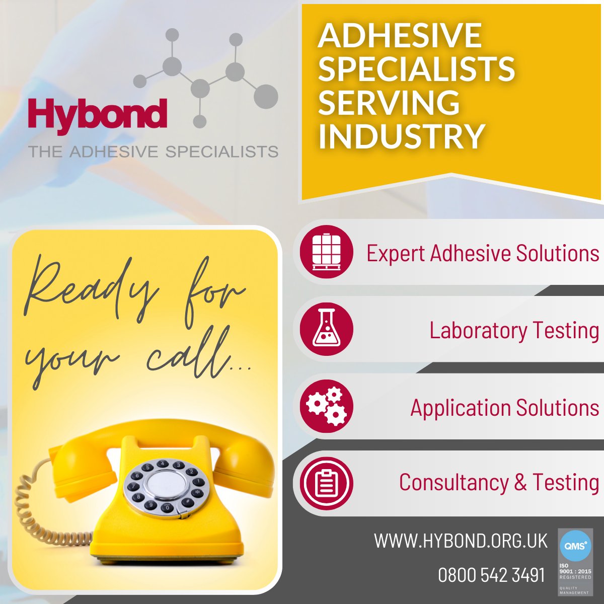 HybondCompany's tweet image. Good morning! Myself &amp;amp; teammate Sophie are ready to take your calls to Hybond as we cover some staff leave. We look forward to your call! You can also contact Hybond via hybond.org.uk

#industrial #adhesivesolutions #adhesives #glues #gluing #manufacturing #ukmfg