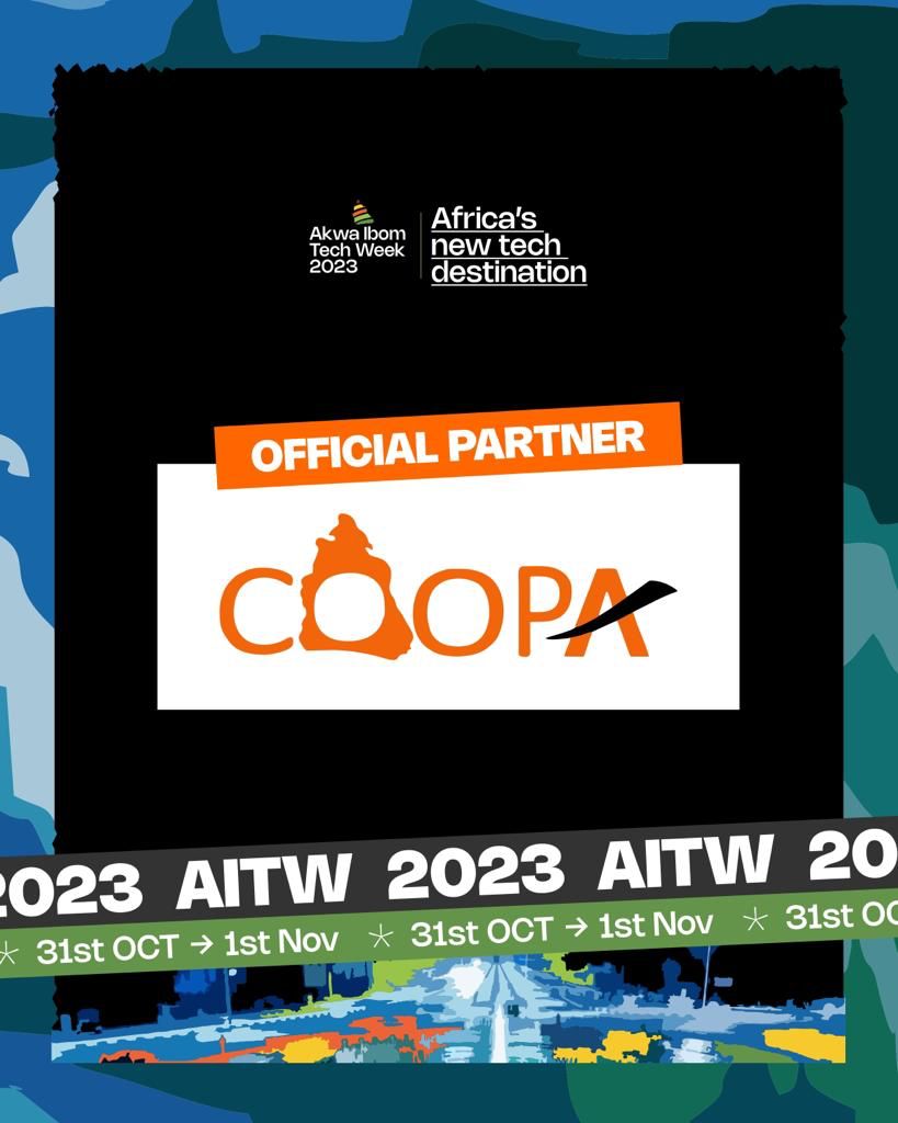 We are excited to announce one of our official partners, the Conference of Online Publishers in Akwa Ibom State (COOPA)! 🚀
COOPA is a non-profit organization that represents the interests of online publishers in Akwa Ibom.  

#AKTW2023 #COOPA #AkwaIbomTechweek #OnlinePublishing