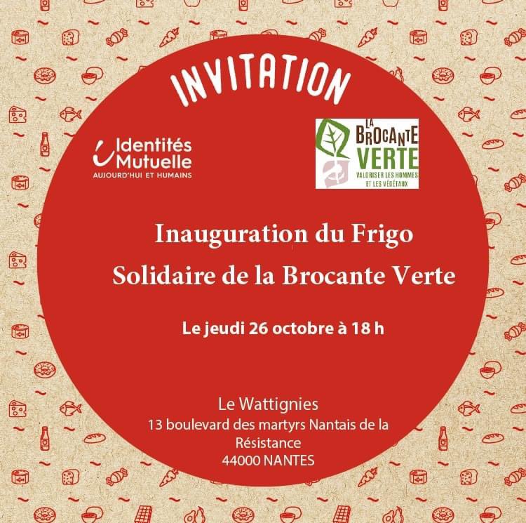 Le 2eme #Frigosolidaire de #Nantes est inauguré aujourd’hui à #labrocanteverte une #ressourcerie de #plantes pour l’ #insertion des #sdf le 1er frigo est ouvert depuis 2019 au #chacharestaurant #entraide #antigaspi