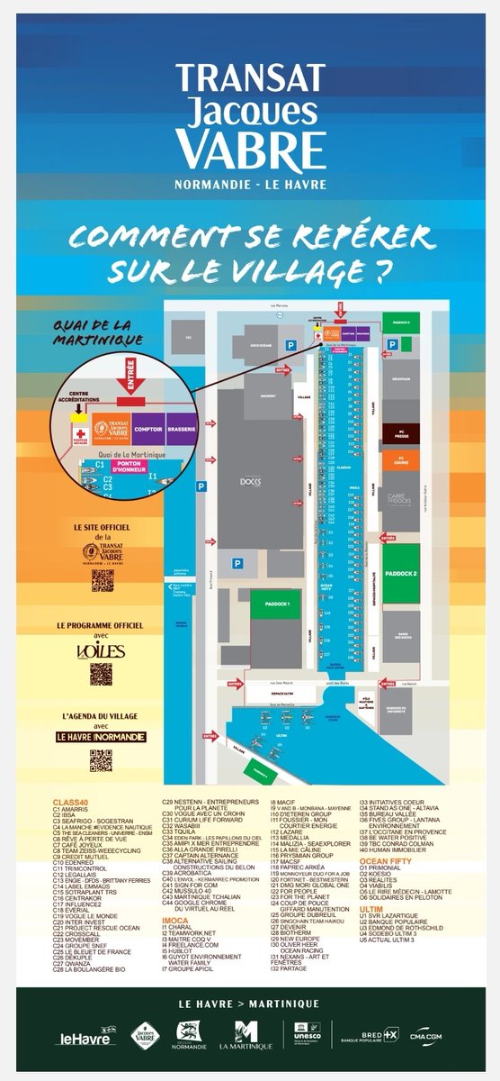 Je n'ai pas encore de bateau J'♥️ GARNIER ( pas de @ClasseFigaro pour cette épreuve) amarré au ponton de la @TransatJV 2023, mais je suis bien là-bas pour avoir un emplacement dans deux ans à la prochaine édition. Je ferai le convoyage retour de Martinique de l'un d'entre eux.